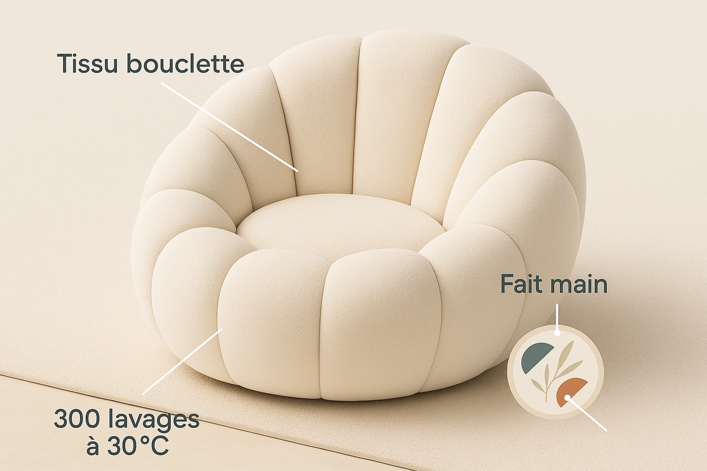 Fauteuil coquillage